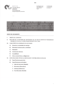 Documento de Prescripciones Técnicas