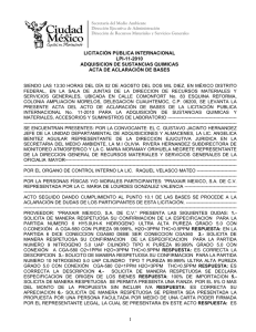 LICITACIÓN PÚBLICA INTERNACIONAL LPI-11
