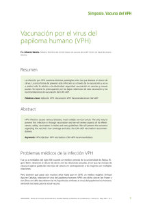Vacunación por el virus del papiloma humano (VPH)