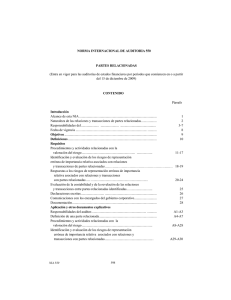 NORMA INTERNACIONAL DE AUDITORÍA 550 PARTES