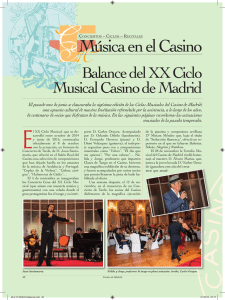 Balance del XX Ciclo Musical Casino de Madrid