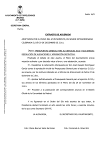Acuerdos - Ayuntamiento de Torrelodones