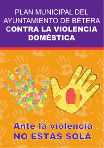 Pla Municipal contra la violència domèstica.