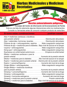 HerbalProducts SPANISH front - Florida`s Poison Control Centers