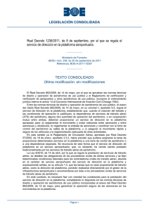 Real Decreto 1238/2011, de 8 de septiembre, por el que