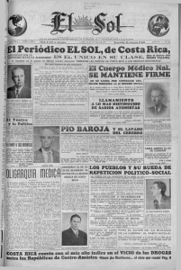 1 Periódico EL SOL, de Costa Rica - Biblioteca Virtual de Prensa