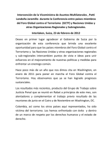 Intervención de la Viceministra Patti Londoño Jaramillo en español