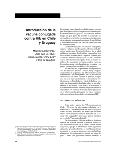 Introducción de la vacuna conjugada contra Hib en Chile y