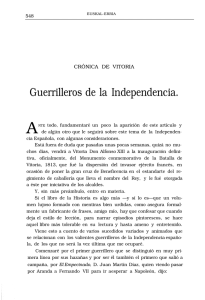 Guerrilleros de la Independencia.