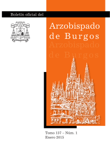 Boletín Enero 2015 - Archidiócesis de Burgos