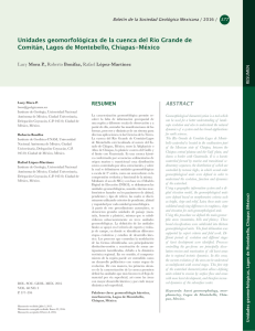 Unidades geomorfológicas de la cuenca del Río Grande de