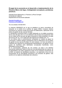 El papel de la economía en el desarrollo e implementación de la