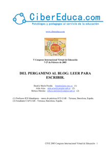 DEL PERGAMINO AL BLOG: LEER PARA ESCRIBIR.