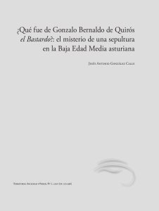¿Qué fue de Gonzalo Bernaldo de Quirós el Bastardo?: el misterio