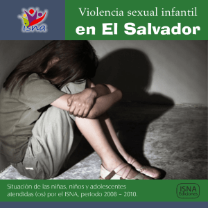 Violencia sexual infantil en El Salvador