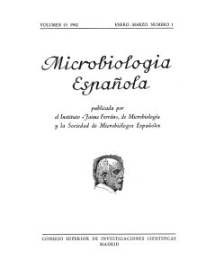 Vol. 15 núm. 1 - Sociedad Española de Microbiología