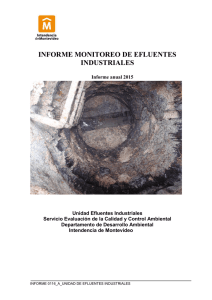 informe monitoreo de efluentes industriales 2015
