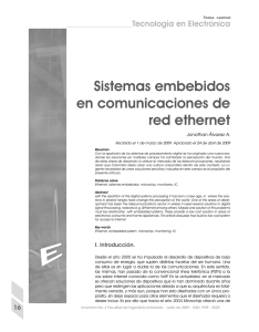 Sistemas embebidos en comunicaciones de red ethernet