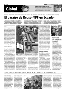 El paraíso de Repsol-YPF en Ecuador