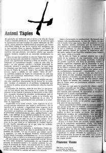 Antoni Tapies - Revista de la Universidad de México