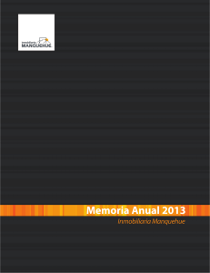 PDF Memoria 2013 - Inmobiliaria Manquehue