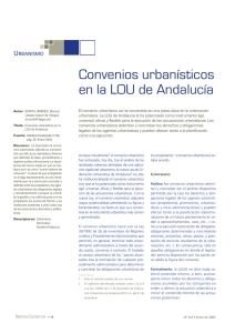 Convenios urbanísticos en la LOU de Andalucía