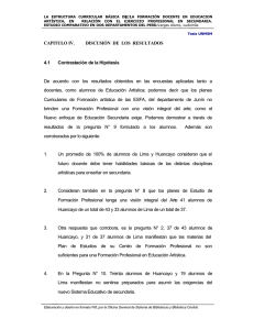 107 CAPITULO IV. DISCUSIÓN DE LOS RESULTADOS