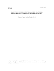 LA ECONOMÍA CHILENA FRENTE A LA CRISIS FINANCIERA