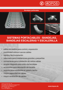 SISTEMAS PORTACABLES - BANDEJAS, BANDEJAS