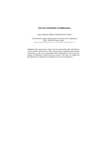 Service Oriented Architecture - CEUR