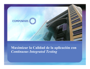 Maximizar la Calidad de la aplicación con Continuous Integrated