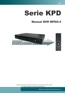 Serie KPD Manual DVR MPEG-4