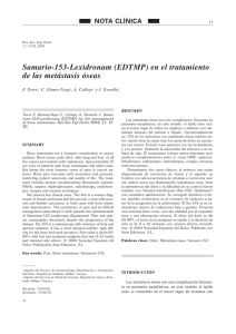 Samario-153-Lexidronam (EDTMP) en el tratamiento de las