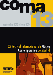 XV Festival Internacional de Música Contemporánea de Madrid