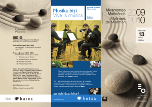 Programa matineé MUDO.fh11 - Orquesta Sinfónica de Euskadi