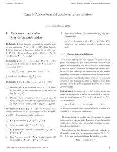 Tema 5: Aplicaciones del cálculo en varias variables