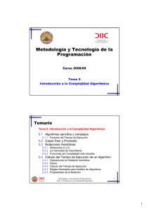 Metodología y Tecnología de la Programación