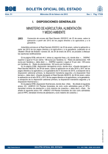 Corrección de errores del Real Decreto 202/2012 sobre aplicación