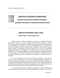 Rodolfo Rivarola - archivo filosófico argentino