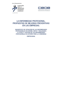 LA ENFERMEDAD PROFESIONAL. PROPUESTAS DE MEJORAS