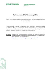 Cortafuegos en GNU/Linux con iptables