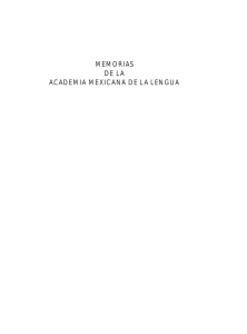 Memorias de la Academia Mexicana de la Lengua. Tomo 27 [1997