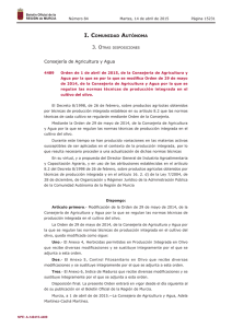 Olivo - Boletín Oficial de la Región de Murcia