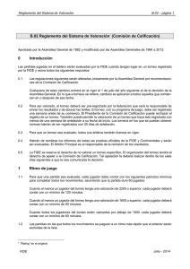 B.02 Reglamento del Sistema de Valoración1 (Comisión de