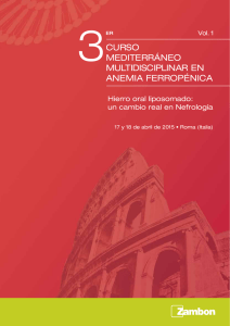 curso mediterráneo multidisciplinar en anemia