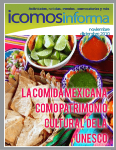 La comida mexicana como patrimonio cultural de la unesco