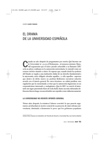 El drama de la Universidad española