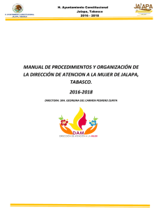 Manual de Organización de la Dirección de Atención a la