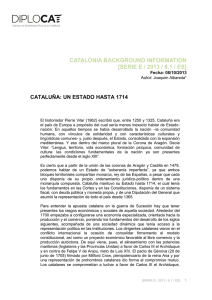 catalonia background information [serie e / 2013 / 8.1 / es]