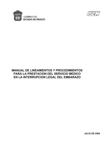 Manual de Procedimientos para la Prestación del Servicio Médico
